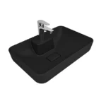 Kale Zero 2.0 60x40 Ada Dikdörtgen Çanak Lavabo Mat Siyah