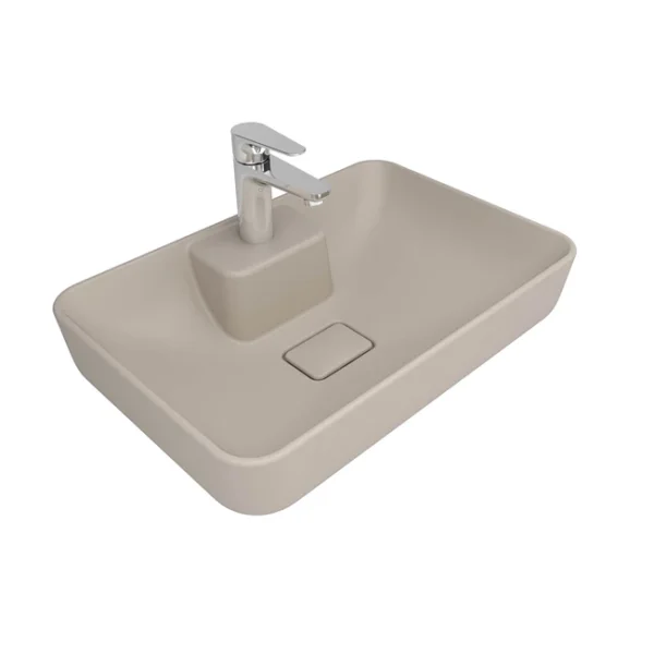 Kale Zero 2.0 60x40 Ada Dikdörtgen Çanak Lavabo Mat Vizon