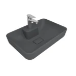 Kale Zero 2.0 60x40 Ada Dikdörtgen Çanak Lavabo Mat Antrasit Gri