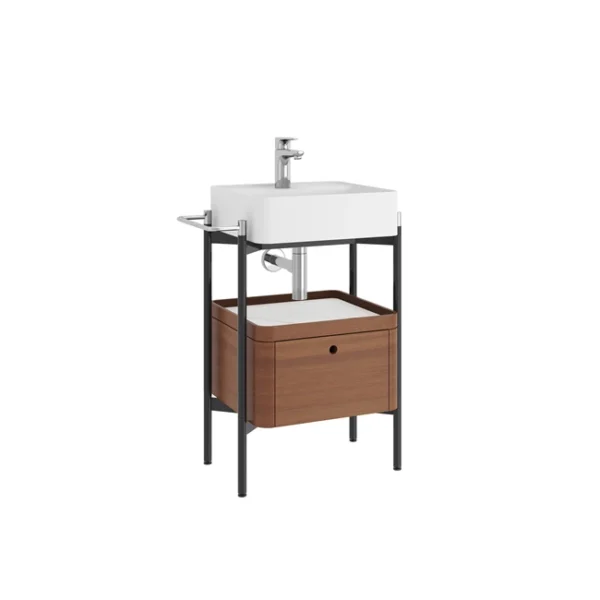 Kale Icon 2.0 Kare Set (Lavabo Dolap + Mat Beyaz Lavabo + Sifon) (Lavabo Dahil)