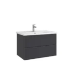 Kale Zeta 80 cm Set Mat Antrasit (Lavabo Dahil)