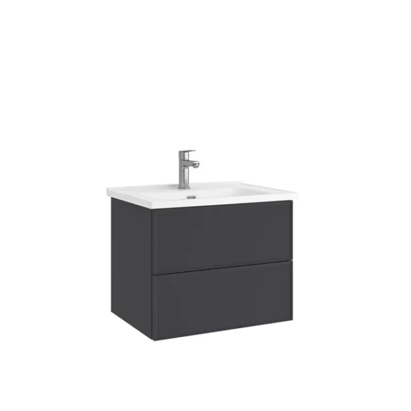 Kale Zeta 65 cm Set Mat Antrasit (Lavabo Dahil)