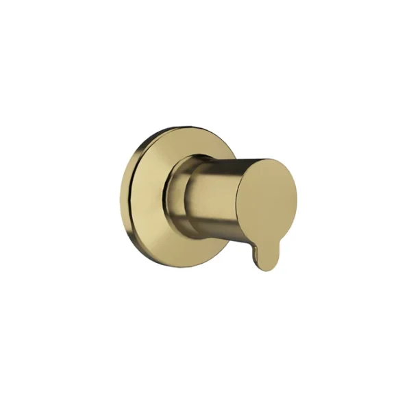 Kale D100 Ankastre Stop Valf Mat Gold