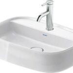 Duravit Zencha Çanak Lavabo 55 cm Batarya Banklı Parlak Beyaz