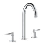 Grohe Atrio 3 Delikli Ankastre Lavabo Bataryası, Sifon Kumandalı