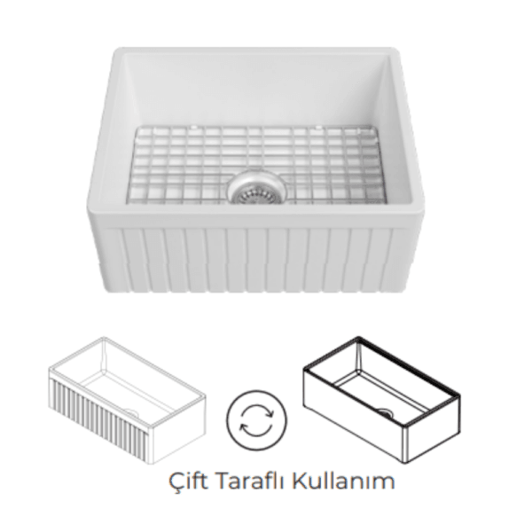 Isvea Ledro Mutfak Eviyesi 61 Cm