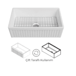 Isvea Ledro Mutfak Eviyesi 84 Cm