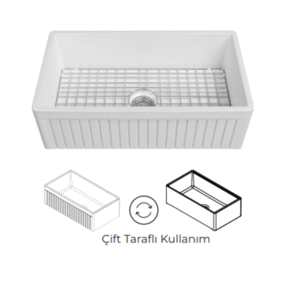 Isvea Ledro Mutfak Eviyesi 84 Cm