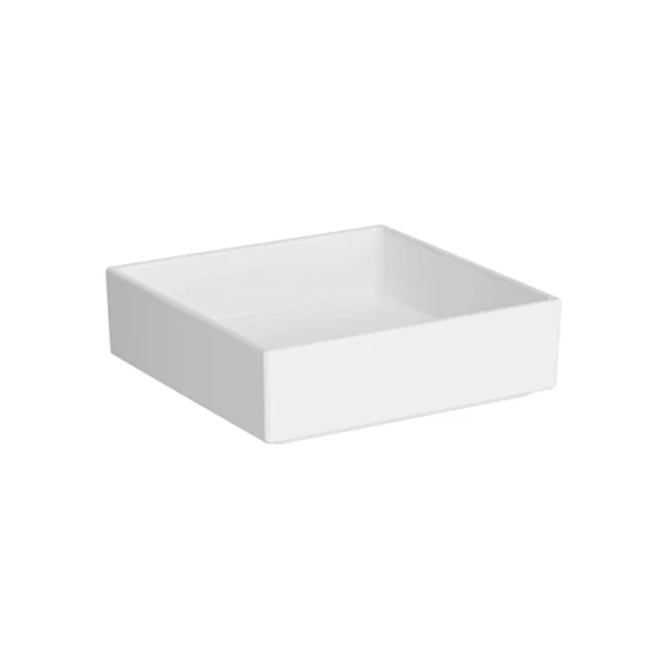 Vitra Archiplan Çanak Lavabo Kare, 40x40 cm Armatür Deliksiz, Su Taşma Deliksiz, Beyaz