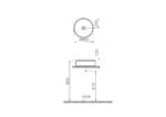 Vitra Archiplan Çanak Lavabo Yuvarlak, 40x40 cm Armatür Deliksiz, Su Taşma Deliksiz, Beyaz - Görsel 2