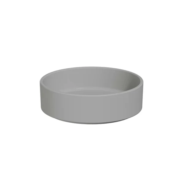 Vitra Archiplan Çanak Lavabo Yuvarlak, 40x40 cm Armatür Deliksiz, Su Taşma Deliksiz, Mat Taş Gri