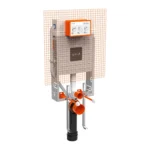 Vitra Asma klozetler için ayarlanabilir ince metal ayaklı, 2,5/4 L