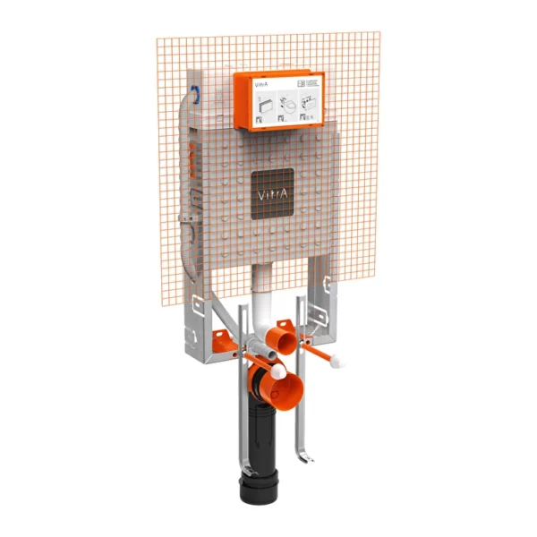 Vitra Asma klozetler için ayarlanabilir ince metal ayaklı, 3/6 L
