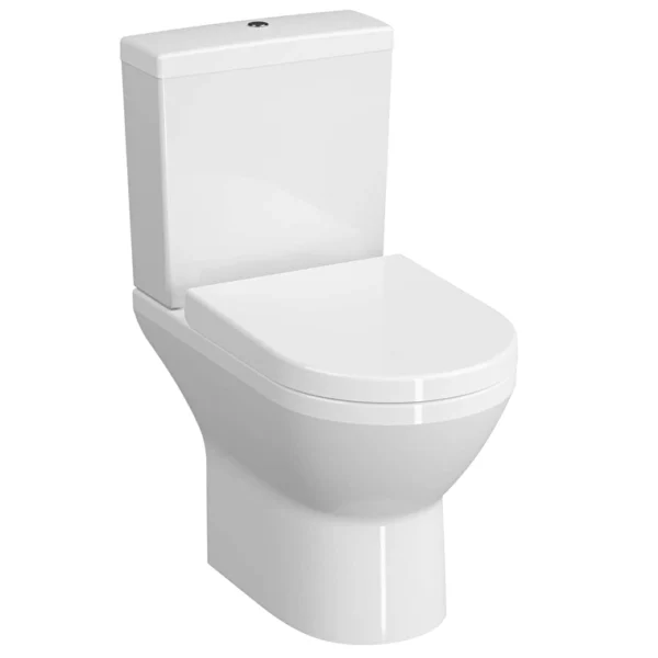 Vitra Integra Takım Klozet Rim-ex, Arkası Açık, 62 cm Taharet Borulu, Beyaz