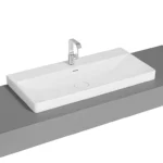 Vitra Metropole Çanak Lavabo 100x47 cm Tek Armatür Delikli, Su Taşma Delikli, Mat Beyaz