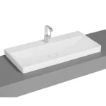 Vitra Metropole Çanak Lavabo 100x47 cm Tek Armatür Delikli, Su Taşma Deliksiz, Mat Beyaz