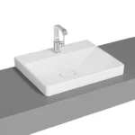 Vitra Metropole Çanak Lavabo 60x47 cm Tek Armatür Delikli, Su Taşma Deliksiz, Mat Beyaz