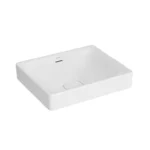Vitra Metropole Çanak Lavabo Dikdörtgen, 50x40 cm Armatür Deliksiz, Su Taşma Delikli, Mat Beyaz