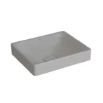 Vitra Metropole Çanak Lavabo Dikdörtgen, 50x40 cm Armatür Deliksiz, Su Taşma Deliksiz, Mat Taş Gri