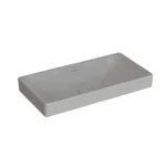 Vitra Metropole Çanak Lavabo Dikdörtgen, 80x40 cm Armatür Deliksiz, Su Taşma Delikli, Mat Taş Gri