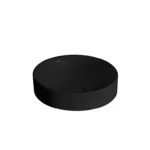 Vitra Metropole Çanak Lavabo Yuvarlak, 40x40 cm Armatür Deliksiz, Su Taşma Deliksiz, Mat Siyah