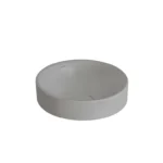 Vitra Metropole Çanak Lavabo Yuvarlak, 40x40 cm Armatür Deliksiz, Su Taşma Deliksiz, Mat Taş Gri