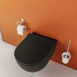 Vitra Sento Asma Klozet Rim-ex, Gizli Montajlı, Kompakt, 50 cm Taharet Borulu, Taharet Borusu Girişi Sıva Altı Uygulamalı, Mat Siyah - Görsel 11