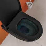 Vitra Sento Asma Klozet Rim-ex, Gizli Montajlı, Kompakt, 50 cm Taharet Borulu, Taharet Borusu Girişi Sıva Altı Uygulamalı, Mat Siyah - Görsel 12