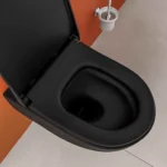 Vitra Sento Asma Klozet Rim-ex, Gizli Montajlı, Kompakt, 50 cm Taharet Borulu, Taharet Borusu Girişi Sıva Altı Uygulamalı, Mat Siyah - Görsel 10