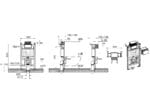 Vitra Unity, asma klozetler için, alçıpan uygulama, 82 cm, 3/6L - Görsel 2