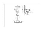 Vitra Zentrum Square Takım Klozet SmoothFlush, Duvara Tam Dayalı, 64 cm Taharet Borulu, Beyaz - Görsel 2