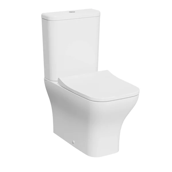 Vitra Zentrum Square Takım Klozet SmoothFlush, Duvara Tam Dayalı, 64 cm Taharet Borulu, Beyaz