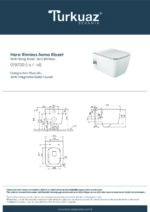 Cerastyle Hera Rimless Entegre Ara Musluklu Asma Klozet (SADECE SOĞUK SU BAĞLANTILI) + İbiza Yavaş Kapanan Bas-Çıkar Klozet Kapağı / Duroplast (UF) - Görsel 2