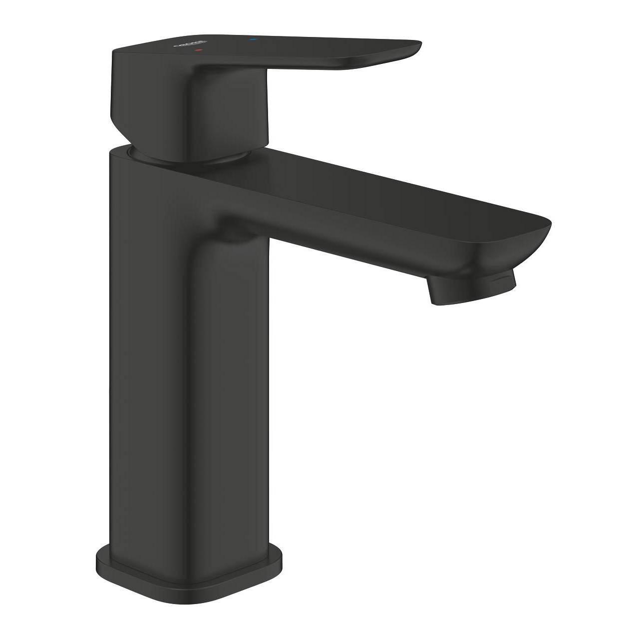 1017552430.jpg Grohe Cubeo Tek Kumandalı Lavabo Bataryası M-Boyut, Mat Siyah - Görsel 1