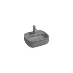 Isvea Fluido Tezgah Üstü Lavabo 47 cm, Taş Gri