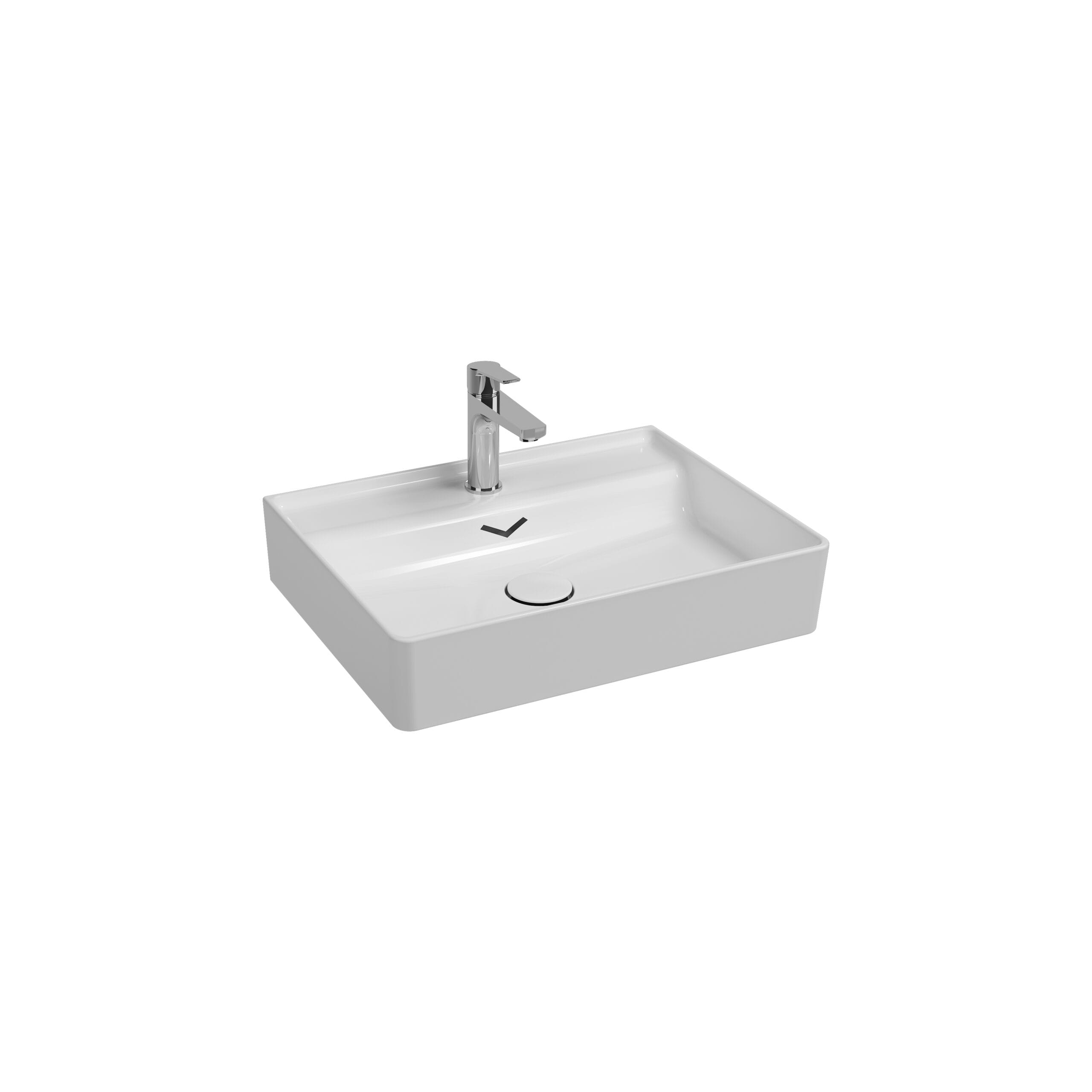 10VAS5061I-scaled-1.jpg Isvea Vea Tezgah Üstü Lavabo, 61 cm - Görsel 1
