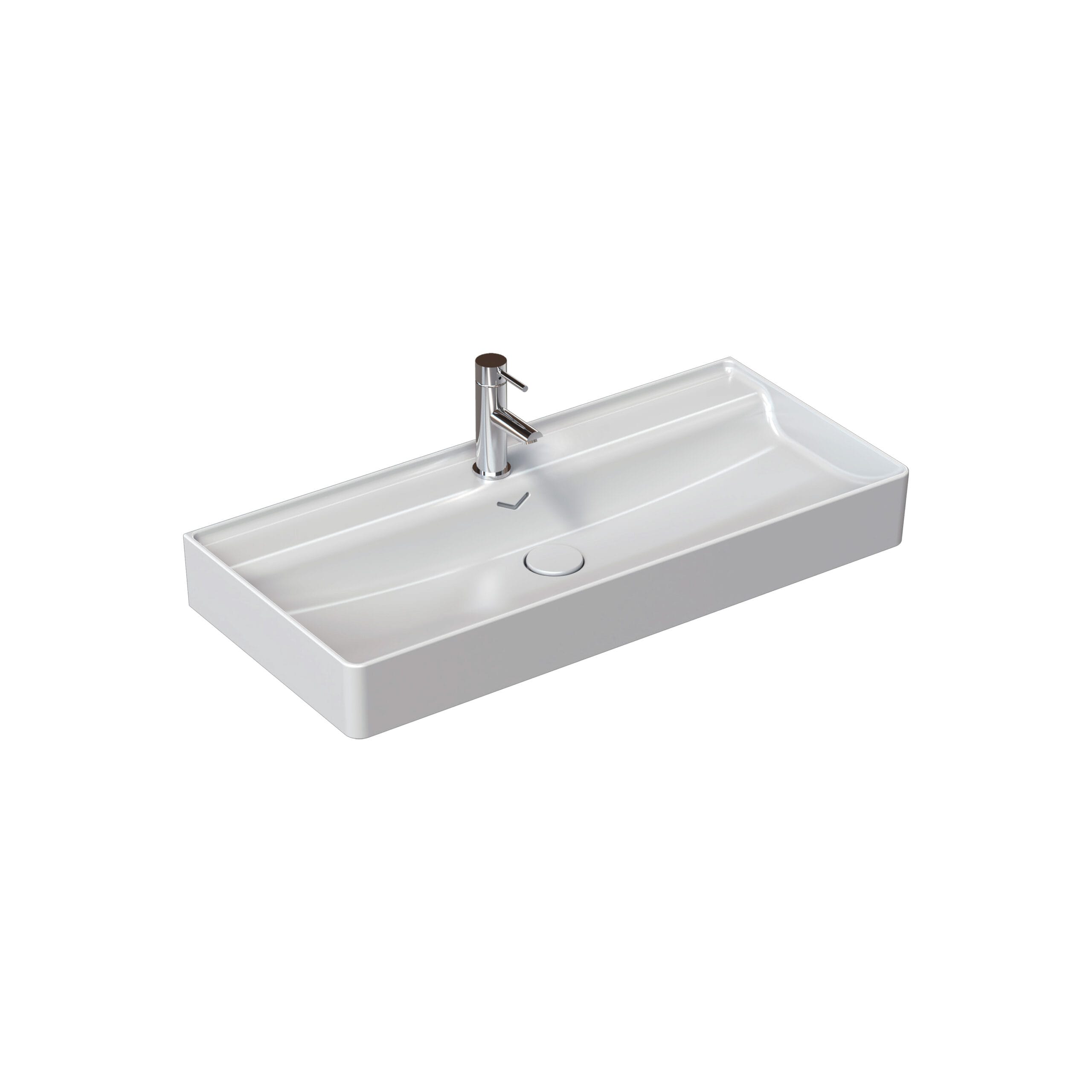 10VAS5101I-scaled-1.jpg Isvea Vea Tezgah Üstü Lavabo, 100 cm - Görsel 1