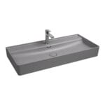 Isvea Vea Tezgah Üstü Lavabo 101 cm, Taş Gri