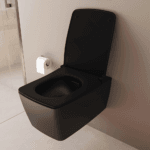Vitra Metropole Klozet Kapağı Slim, Duroplast, Yavaş Kapanır, Kolay Sök-Tak, Metal Menteşeli, Mat Siyah - Görsel 5
