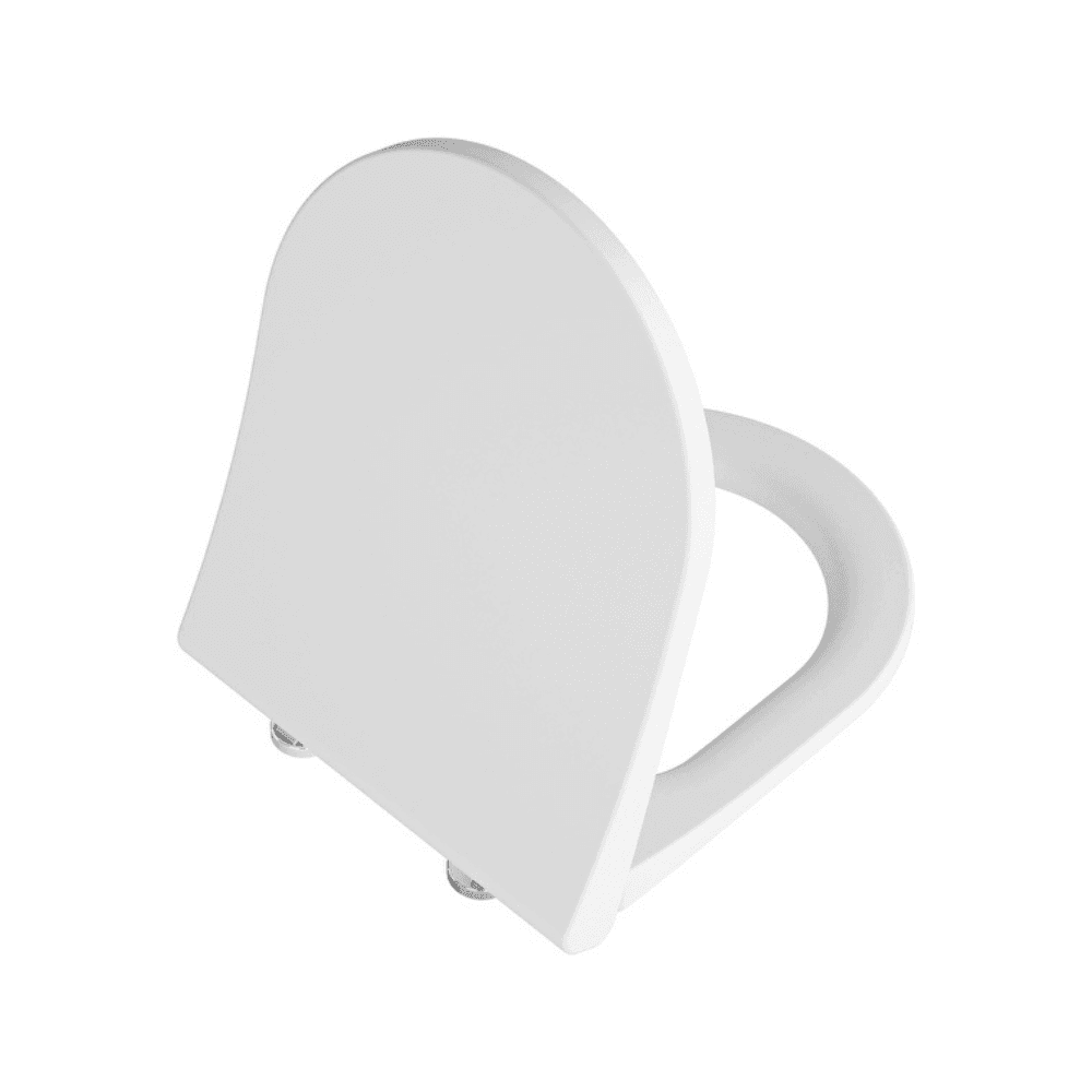 131-401R009.png Vitra Integra Klozet Kapağı Slim, Duroplast, Yavaş Kapanır, Kolay Sök-Tak, Metal Menteşeli, Mat Beyaz - Görsel 1
