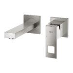 Grohe Eurocube 2 Delikli Lavabo Bataryası S-Boyut, Paslanmaz Çelik - Görsel 3