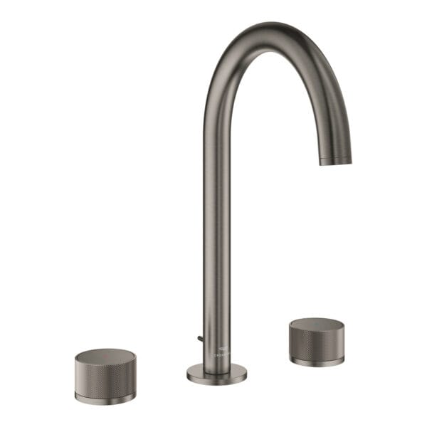 Grohe Atrio Private Collection 3 Delikli Lavabo Bataryası L-Boyut, Brushed Hard Graphite