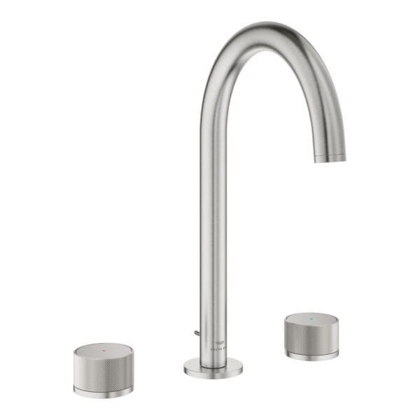 Grohe Atrio Private Collection 3 Delikli Lavabo Bataryası L-Boyut, Paslanmaz Çelik