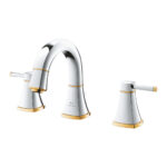 Grohe Grandera 3 Delikli Lavabo Bataryası 1/2″ M-Boyut, Krom/Altın - Görsel 2