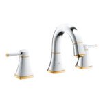 Grohe Grandera 3 Delikli Lavabo Bataryası 1/2″ M-Boyut, Krom/Altın