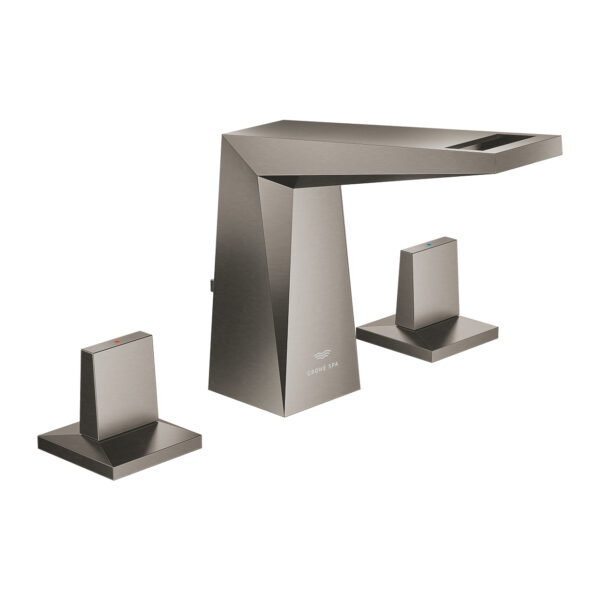 Grohe Allure Brilliant 3 Delikli Lavabo Bataryası 1/2″ M-Boyut, Brushed Hard Graphite