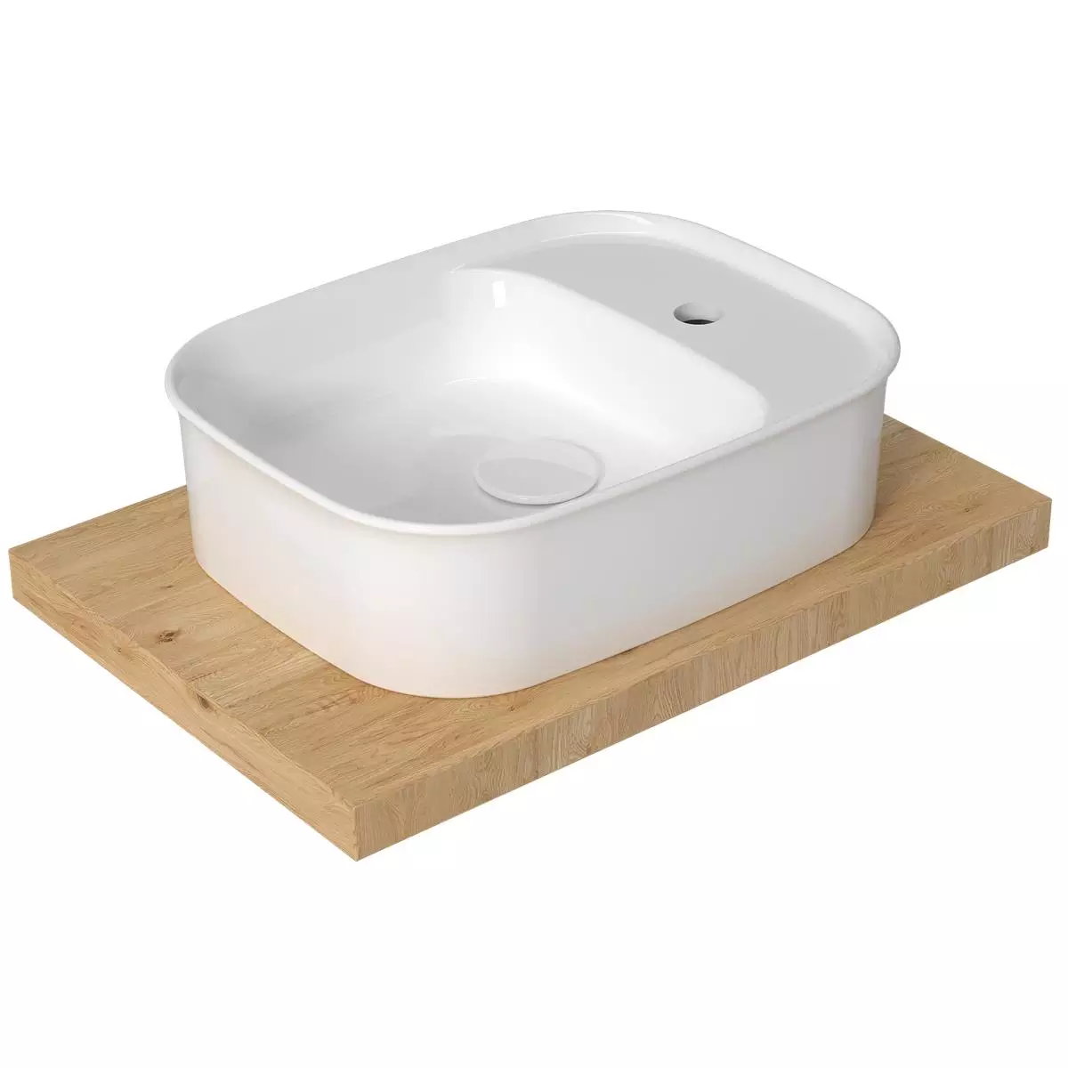 2063TXS110H.webp Serel Köşeli Çanak Lavabo (46x36) - Görsel 1