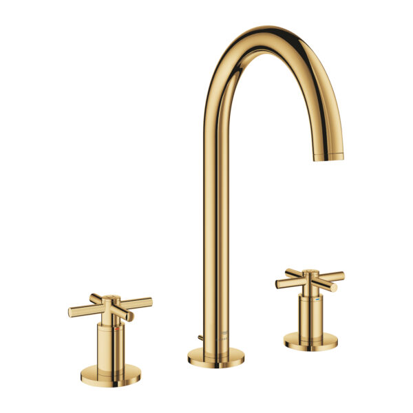 Grohe Atrio 3 Delikli Lavabo Bataryası L-Boyut, Cool Sunrise