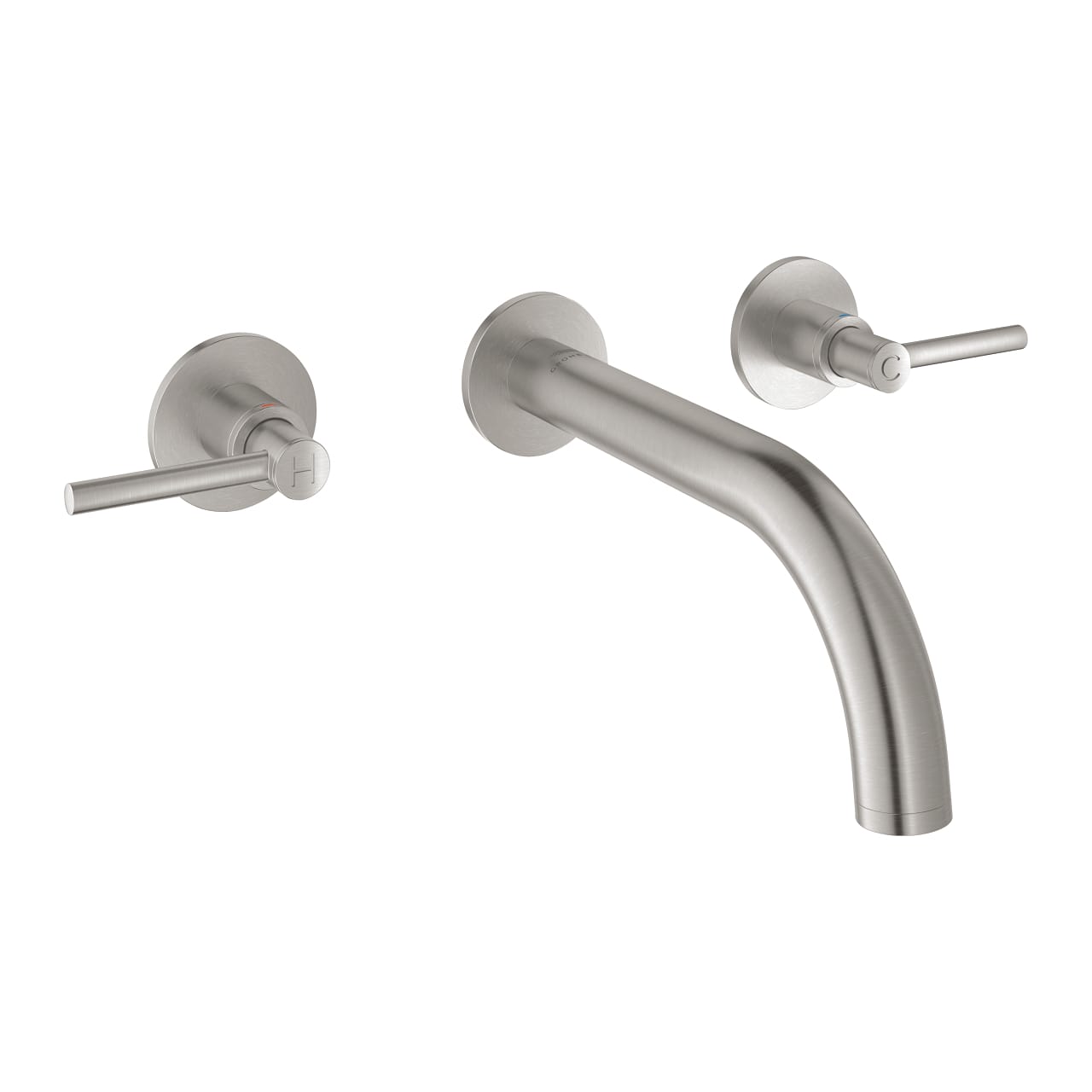 20662DC0.jpg Grohe Atrio 3 Delikli Lavabo Bataryası 1/2″ M-Boyut, Paslanmaz Çelik - Görsel 1