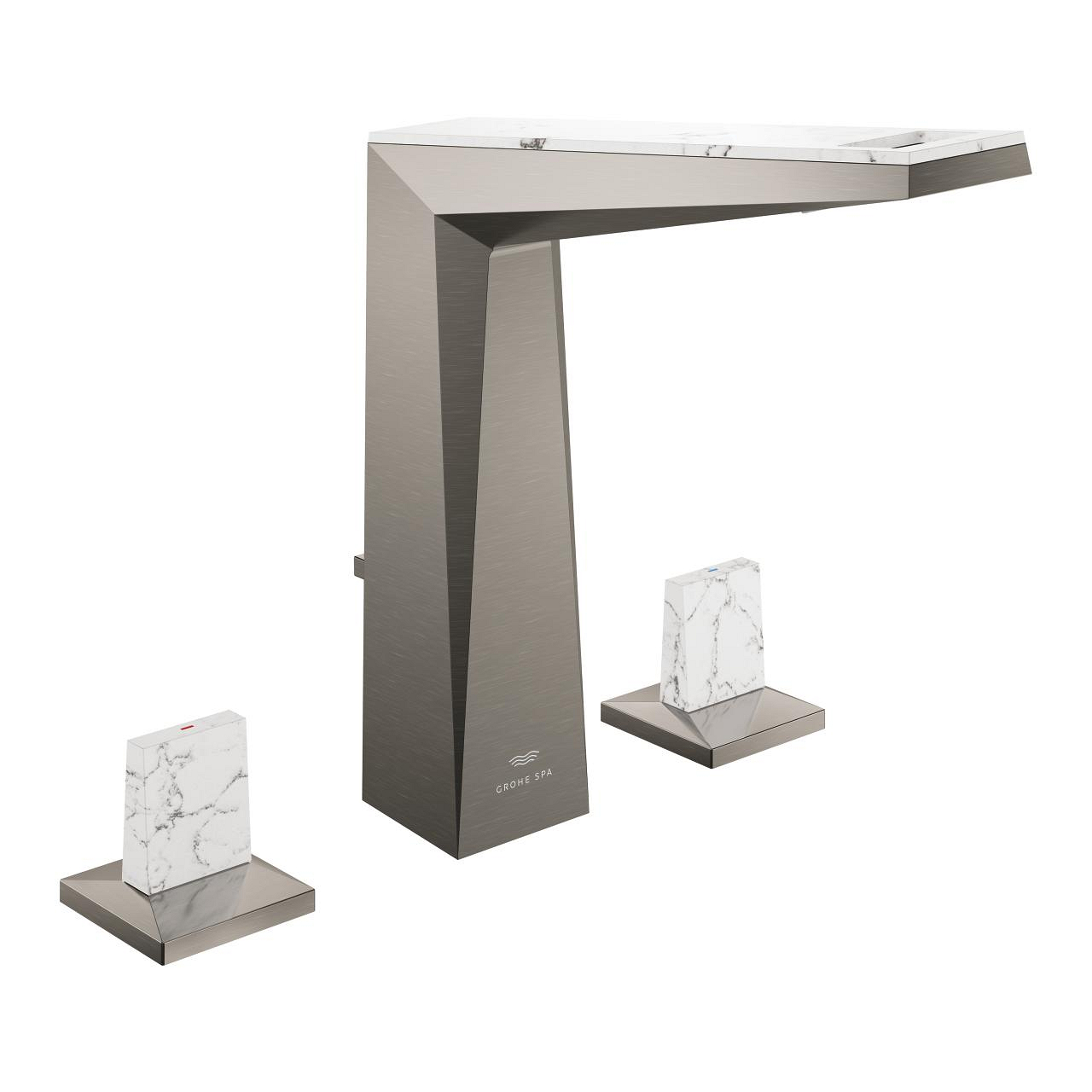 20668AL0.jpg Grohe Allure Brilliant Private Collection 3 Delikli Lavabo Bataryası L-Boyut, Brushed Hard Graphite - Görsel 1